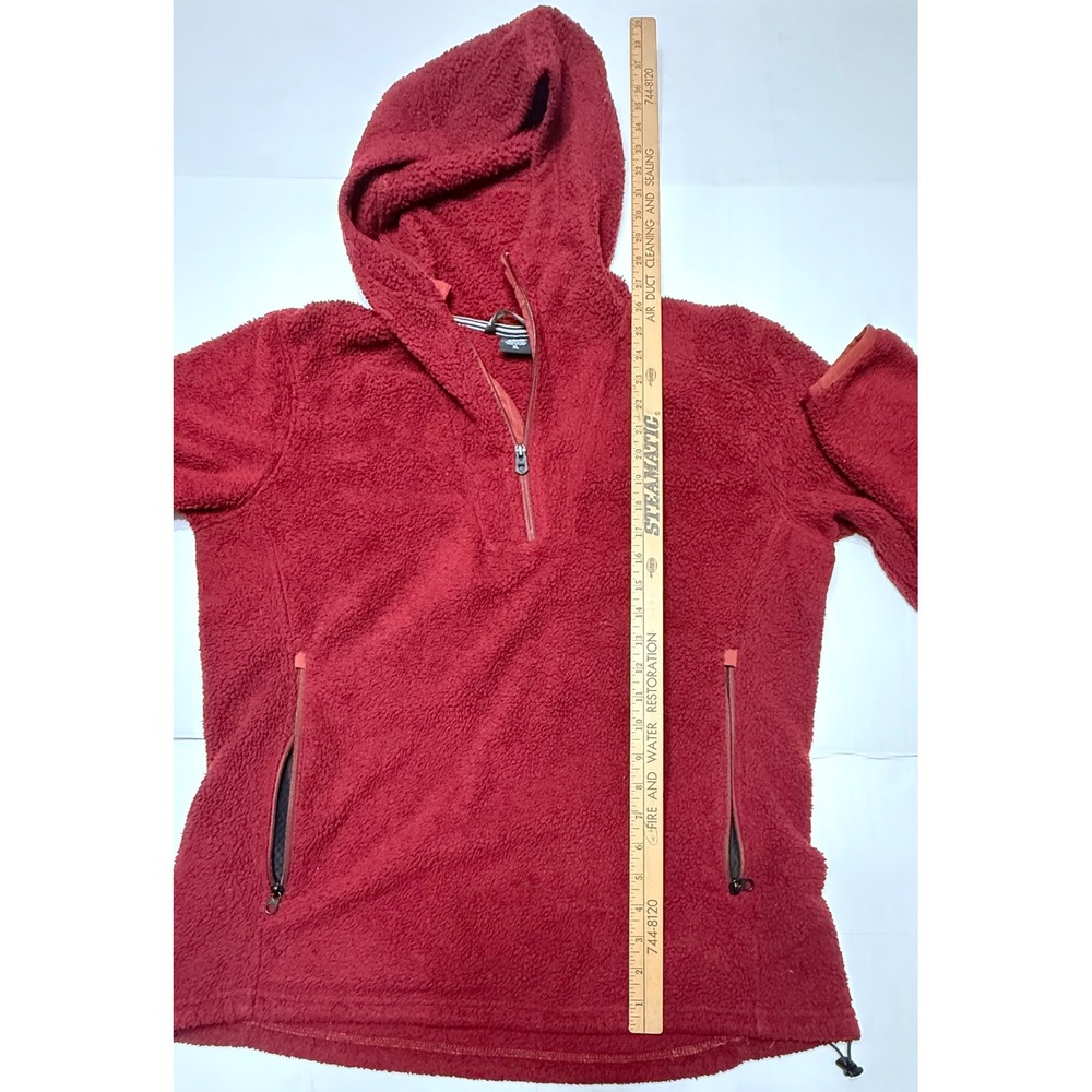 Kuhl Flight Hoody Womens XL Burgundy Red Fleece 1/4 Zip‎ Pullover Jacket - Picture 6 of 7